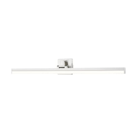 Z-Lite Liam Vanity, 1-Light, 40 In.W x 3 In.L x 5 In.H, Brushed Nickel/Frosted 1009-40W-BN-LED